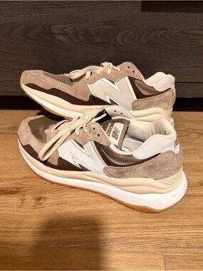 Men’s New Balance 57/40 Beige & Brown Sneakers